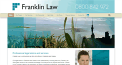 Desktop Screenshot of franklinlaw.co.nz